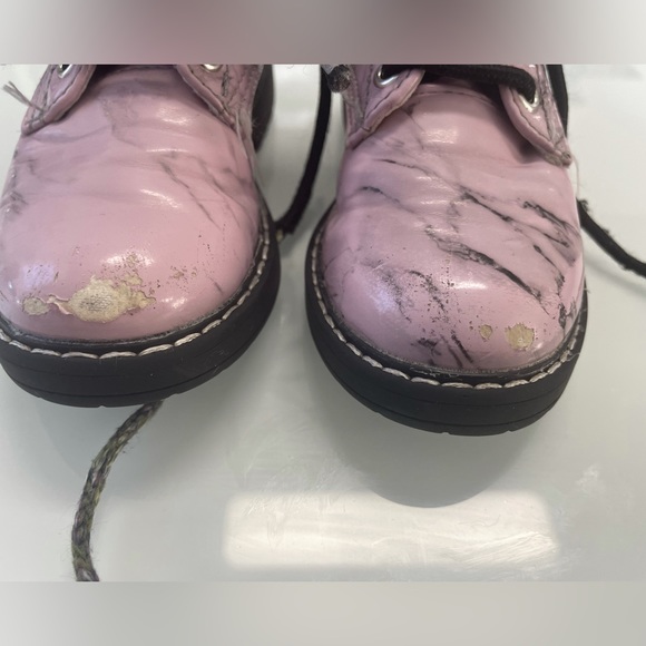 Steve Madden girls marble fashion booties kids pink size 9 thick rubber soul - Picture 11 of 12